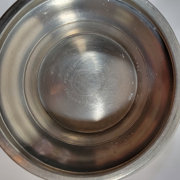 Vintage Newburyport Towle Pewter 5” Footed Bowl 2 3/4" Tall Flared #7612 - Picture 2 of 10